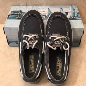 Sperry top sider boys size 3 navy